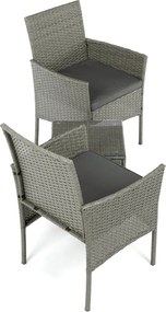 Kerti bútor szett 1+2, polyrattan, szürke, AZS-A1102 GREY