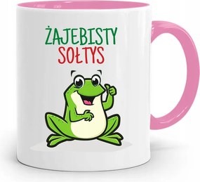 Szolnoknak Rózsaszín Békás Szolnok Bögre fényképes nyomtatással