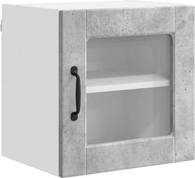 vidaXL Konyhaszekrény polcokkal Beton Szürke 40 x 31 x 40 cm Faanyag