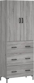 vidaXL szürke sonoma szerelt fa magasszekrény 69,5 x 34 x 180 cm