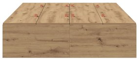 Tárolóágykeret Artisan Tölgy 120x200 cm