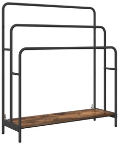 Ruhaszárító polcokkal Füstölt tölgy 90 x 30 x 100.5 cm Faanyag