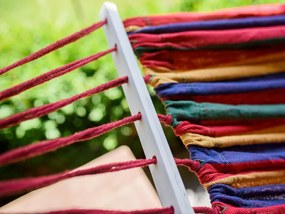 Színes függőágy párnával HAMAK 2 személyre 190x150 cm