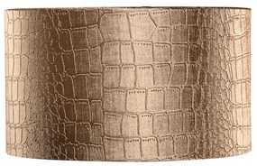 Bársony lámpabúra krokodil mintával és arany belsővel 35/35/20