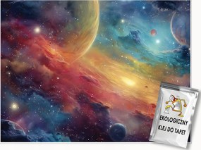 Fotótapéta Gyerekeknek Kozmosz Bolygók Tapéta Gyerekszoba 350x250