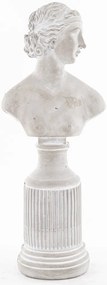 Szobor Dekorfigura Dekoratív cement Szürke 43x17x12cm