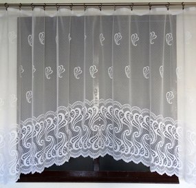 Mg Függöny 4275 Fehér Ív 300X150 kész szalaggal