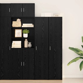 Fekete tölgy magasszekrény 40x42.5x185 cm Szerelt fa