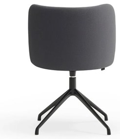 Sötétszürke kárpitozott étkezőfotel Mogi – Teulat