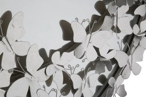 Fali tükör pillangó kerek ezüst ø 91x3x94cm