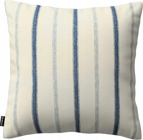 Párnahuzat 50x50 kék csíkos, ekrü háttér