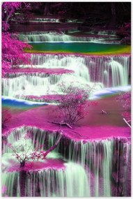 Poszterek 80x120 Lila vízesés