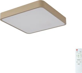 Brilagi-LED dimmelhető mennyezeti lámpatest POOL LED/36W/230V 3000-6000K 40x40 cm bézs+távirányítóval