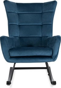 Hintafotel sötétkék bársony kárpittal – JACKSON