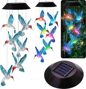 Napelemes Kerti Lámpa Kolibri Led Csengő 70 cm Dekoráció Erkély Terasz