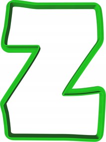 Oktató Keksz- És Mézeskalács lyukasztó Betű Z 8cm