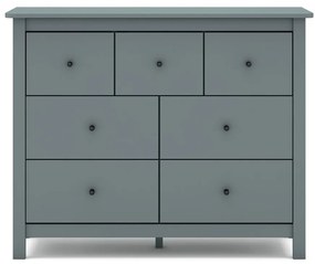 Szürkészöld borovi fenyő komód 110x80x40 cm Misti – Marckeric