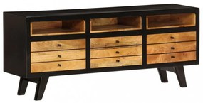 tömör mangófa TV-szekrény 120 x 30 x 50 cm