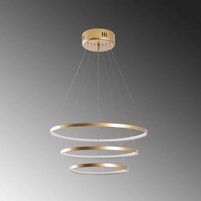 Aranyszínű LED függőlámpa ø 50 cm Simit – Opviq lights