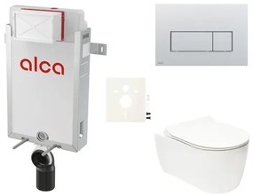 Fali WC szett Alca befalazáshoz + Glacera Alfa WC SIKOAA9