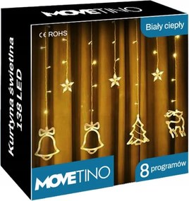 Karácsonyi Fényfüzér Led Karácsonyi Csengő Rénszarvas 138 Led