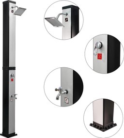 Furnigo Solárzuhany Square 40 L - ezüst