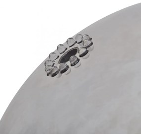 kerti gömb alakú rozsdamentes acél szökőkút LED-fényekkel 20 cm