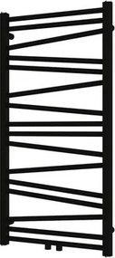 Radiátor kombinált SAT Lilon 97,5x50 cm fekete matt SATRALI975500SBL