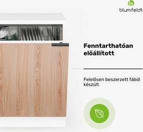 Blumfeldt WoodVista mosogatógép szekrény, Robusztus munkalap, Zökkenőmentes integráció