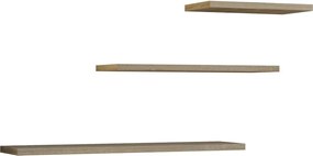 Tobi 3P fali lebegőpolc (3db), sonoma