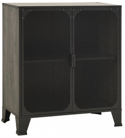 szürke fém és MDF tárolószekrény 72 x 36 x 82 cm