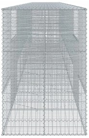 horganyzott vas gabion kosár fedéllel 900 x 100 x 150 cm