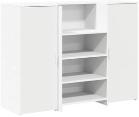 recepciós pult fehér 135x50x103,5 cm szerelt fa