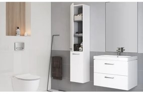 Cersanit S801-147-DSM - LARA 60 cm fehér, falra szerelhető fürdőszobaszekrény mosdóval