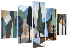 Kép - Természetes geometriai absztrakció II. (150x105 cm)