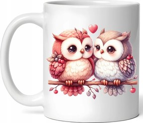 Látványos Bagoly Bögre Szerelmes Baglyok Kerámia Doboz 330ml