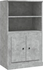 vidaXL betonszürke szerelt fa magasszekrény 60x35,5x103,5 cm