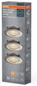 Osram - SZETT 3x dimmelhető beépíthető LED lámpatest LED/4,9W/230V
