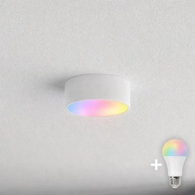 Brilagi - LED RGBW fényerőszabályozható fürdőszobai mennyezeti lámpa CLARE 1xE27/9W/230V IP54 Wi-Fi fehér