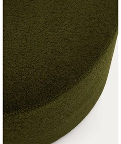 Zöld buklé puff Kaeli – Kave Home