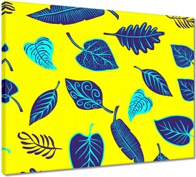 Vászonkép 50x40 Kék levelek Levelek