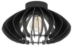 Eglo 900999 - Mennyezeti lámpa COSSANO 1xE27/40W/230V átm. 38 cm fekete