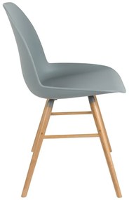 Világosszürke étkezőszék szett 2 db-os Albert – Zuiver