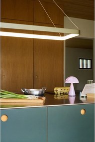 Világos rózsaszín LED dimmelhető asztali lámpa (magasság 20 cm) Mush – Hübsch