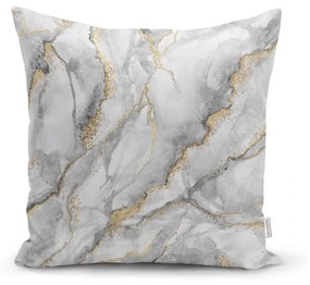 Marble With Hint Of Gold párnahuzat, 45 x 45 cm - Minimalist Cushion Covers