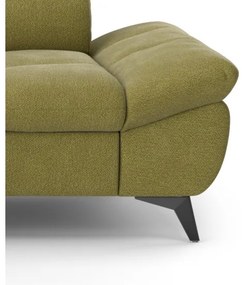 MARANO balos sarokkanapé, kihúzható, olívazöld