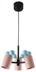 Lámpa Mennyezeti lámpatest MOUSE II, 2677, max.250V, 50/60Hz, 3*E27, max.25 W, IP20, átmérő 30 cm, rózsaszín