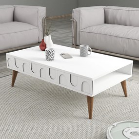 Dohányzóasztal Lyon 34 - White, Walnut