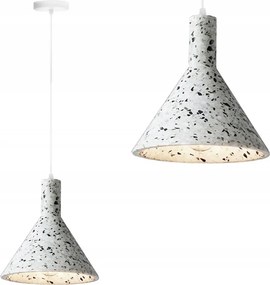 Függő Mennyezeti Lámpa Beton Terrazzo Fehér