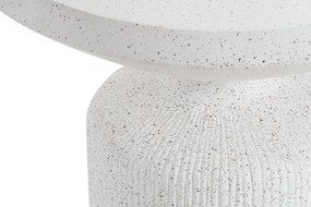 Sintro kerek dohányzóasztal 54 cm - fehér terrazzo